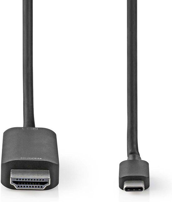 Nedis CCGL64655BK20 USB-C naar HDMI kabel adapter 2m Zwart