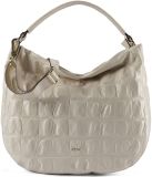 Abro Leren schoudertas Leather Maxi Cocco Hobo Bag Mia Milk crème