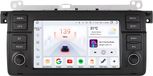 Happiq Autoradio met Bluetooth en CarPlay voor BMW E46 M3 318/320/325/330/335 en Rover 75 – compatibel met Apple en Android – audiosysteem met navigatiesysteem – 4 GB RAM, 32 GB opslaggeheugen