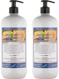 Claudius Cosmetics B.V. Bodylotion Sweet Orange & Cedarwood 1 Liter - Set van 2 stuks