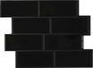 vidaXL - Subway - tegel - 50 st - Zwart - 29 x 21 cm - Polyurethaan en PET