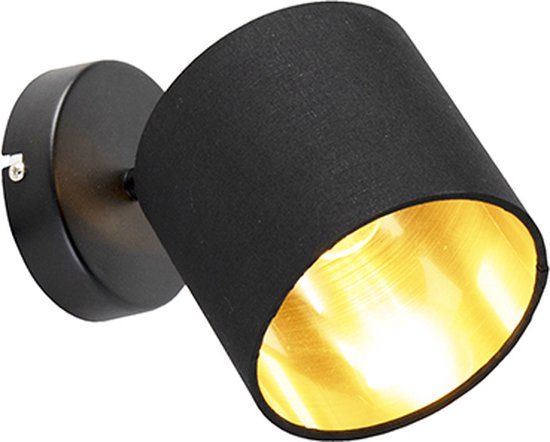 RL LIVE YOUR LIGHT TOMMY Spot - Zwart - goudkleur - excl. 1xE14 - IP20