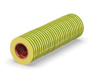 ERKO PVC Isolatietape 15mm x 10m, 10stuks, Geel-Groen