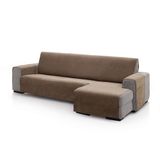 FAVERTI® Bankhoes voor chaise longue, hoekdeel rechts 240 cm (voor), model Pego, suède, chenille, extra zacht, hoogwaardige chaise bescherming, gemaakt in Spanje, gemaakt van gerecycled materiaal
