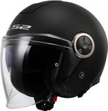 LS2 OF620 Classy Solid Mat Zwart Jethelm - Helm