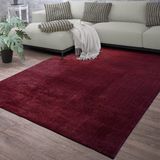TT Home Vloerkleed Woonkamer Effen Modern Design Wasbaar Rood 200x280 cm