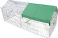 Boon Draadren Puntdak met Zonnedoek Verzinkt 180 x 75 x 75 cm