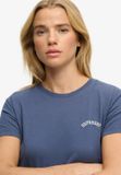 Superdry Essential Logo Fitted T-shirt Dames Blauw Katoen Maat 14