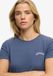 Superdry Essential Logo Fitted T-shirt Dames Blauw Katoen Maat 14