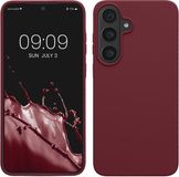 kwmobile telefoonhoesje geschikt voor Samsung Galaxy S26 FE - Hoesje met siliconen coating - Smartphone case in bordeaux-violet