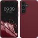 kwmobile telefoonhoesje geschikt voor Samsung Galaxy S26 FE - Hoesje met siliconen coating - Smartphone case in bordeaux-violet