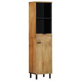 VidaXL Badkamerkast 38x33x160 cm massief mangohout bruin