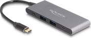 Delock Hub USB Type-C™ 4 ports avec 2 x USB Type-A et 2 x USB Type-C™ 10 Gbps