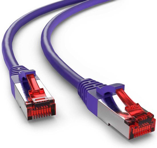 Merkloos Intellinet ICOC CCA6F-005-VL - Cat 6 UTP-kabel - RJ45 - 0.5 m - Paars