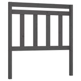 VidaXL Hoofdbord 106x4x100 cm massief grenenhout grijs