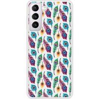 Pauwenveer siliconen hoesje compatibel met Galaxy S21