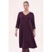 YOEK Plus Size jurk - paars