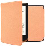 imoshion Canvas Sleepcover Bookcase voor de Pocketbook Touch Lux 5 / HD 3 / Basic Lux 4 / Vivlio Lux 5 - Peach