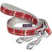 Bobby Kilt Double hondenriem, maat XS, rood