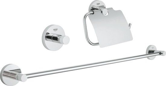 GROHE Essentials Badkamer Accessoireset (3-in-1) - Chroom