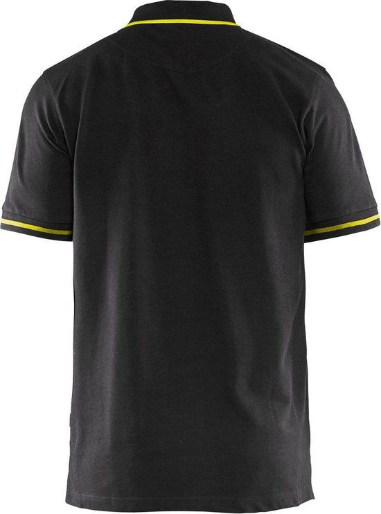 Blåkläder Werkshirt Polo Zwart/Geel XXXXL