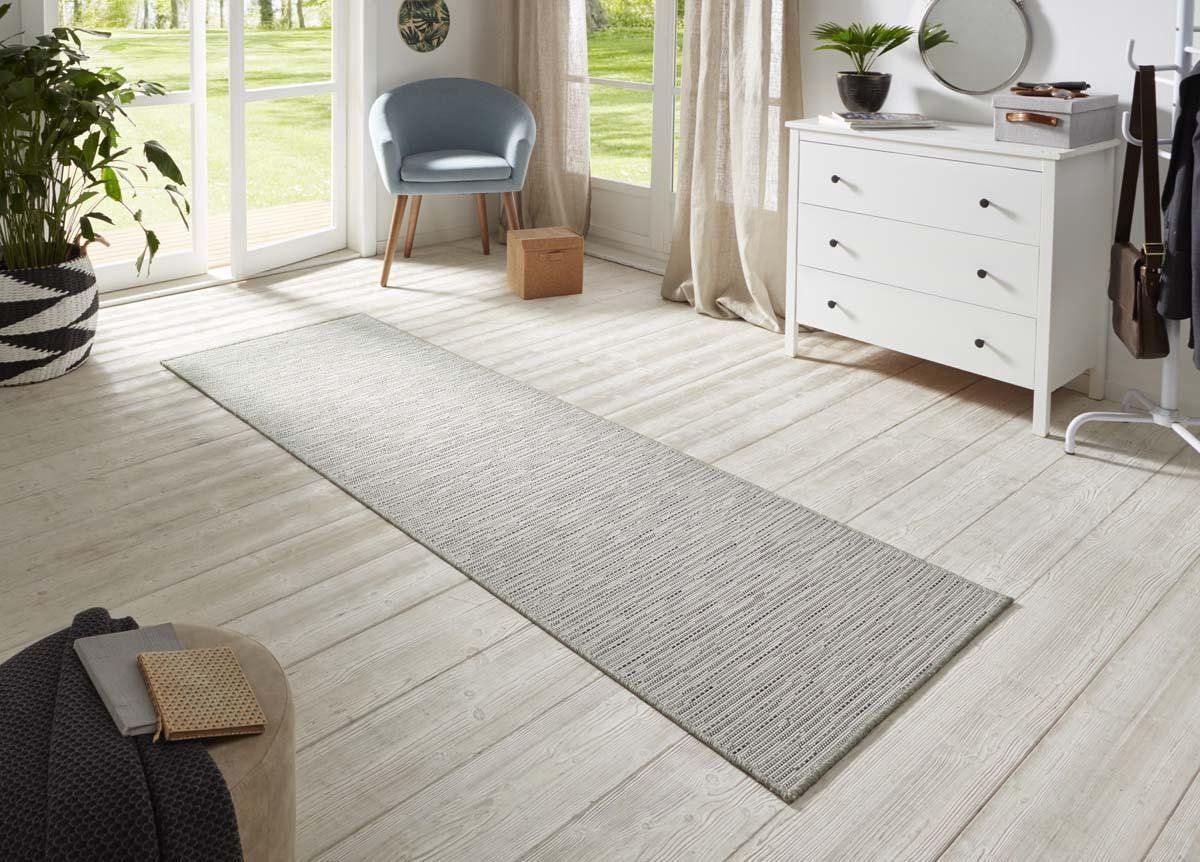 BT Carpet Loper sisal-look Nature - crème/grijs 80x450 cm