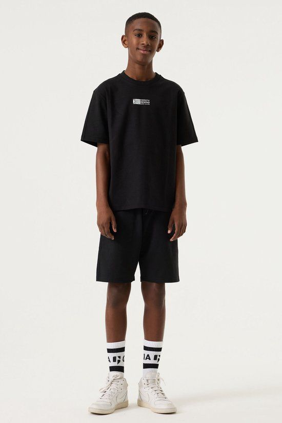 Garcia Jongens Effen Shorts Zwart