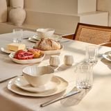 OZ Home Cermico Serviesset 27-delig - 6 Personen - Beige - Keramisch Steengoed