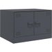 Table basse en acier anthracite 67x50x44 cm