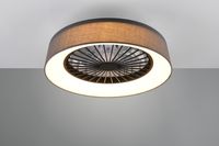 TRIO REALITY FARSUND Ventilator - Grijs - 47 cm - LED - Dimbaar - Afstandsbediening