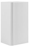 3xE living Colonne de salle de bain demi suspendue 35 cm, 1 porte, blanc