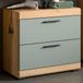 Xonox Wastafelonderkast Scout - 60x56x34 Cm - Sage Groen en Artisan Eik