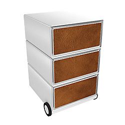 Paper Flow Paperflow easybox mobiele ladenblok met 3 lades 642x390x436mm leather - 3660141952483