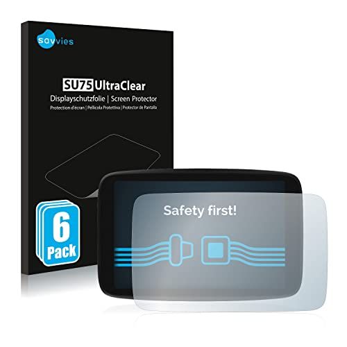 Savvies 6x Screen Protector compatibel met TomTom GO Camper Max