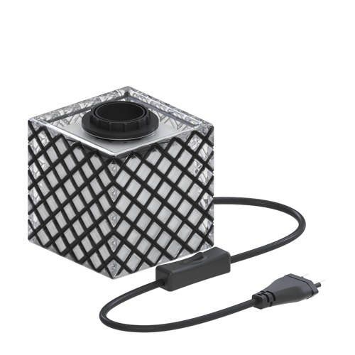 Calex Tafellamp - Wit - Glas - E27 - 100mm - Transparant