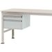Manuflex ZB4564.7035 Boîtier sous-plan stationnaire, utilisation 300 mm avec 2 tiroirs. Pour profondeur de table 1200 mm