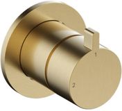 Hotbath Ace - Afbouwdeel - 2-Weg Omstel - Geborsteld Messing Pvd - V01