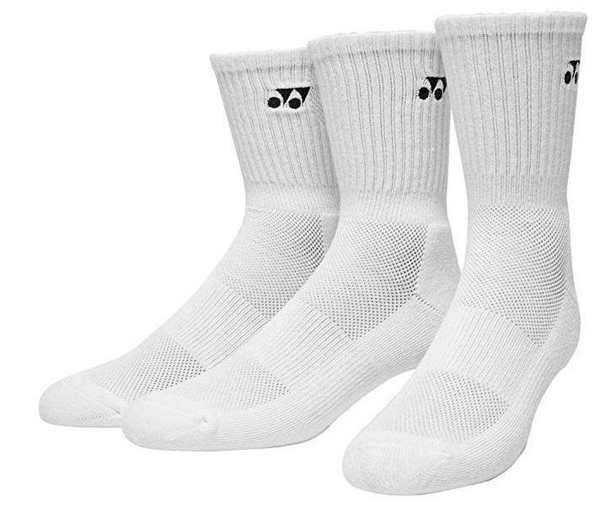 Yonex sportsokken Basic Socks katoen wit 3 paar