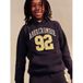 Abercrombie & Fitch hoodie met tekst - donkerblauw
