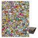 Grafoplás Ringband A5 4 ronde ringen 20 mm glanzend gelamineerd Bits&Bobs Pop Up Design Icons FSC-gecertificeerd