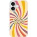 Apple iPhone 16 Good vibes verstevigd hoesje met sublimatie bedrukking