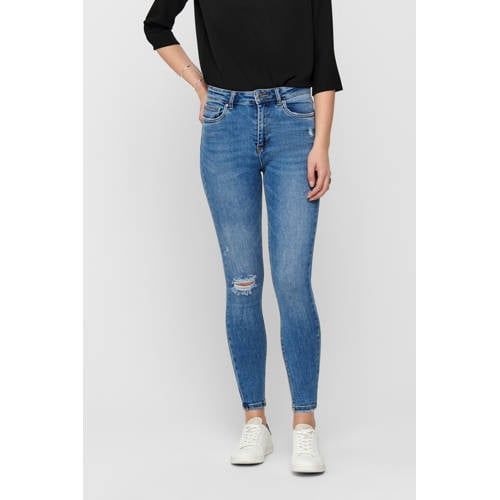 ONLY ONLMILA High Waist Skinny Jeans - Blue Medium Denim