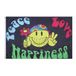 AZ FLAG Regenboog Peace Love Happiness 90x60 cm Vlag