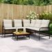 Maison Exclusive - Ensemble de banc de jardin 2 pièces avec coussins, noir, en polyrotin