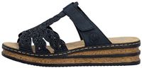 Rieker Dames Blauw Donker Slippers & Muiltjes Maat 40
