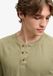 Superdry Waffle Henley Top met Lange Mouwen Heren Katoen Licht Kaki Groen S
