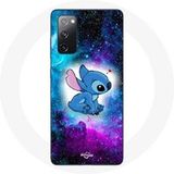 Maniacase Samsung Galaxy S20 FE Hoesje Stitch Ohana Quote Gekleurde Ruimte