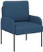 vidaXL Banken met kussen 55cm Blauw Multiplex