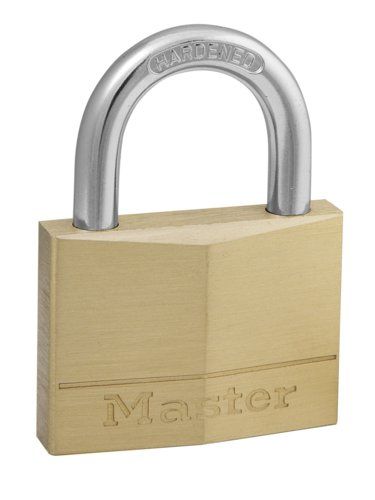 MASTER LOCK Hangslot 50 mm - Massief Messing - Verschillend Sluitend