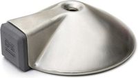 Merkloos Bellatio design Deurstopper - RVS - 8,5 x 8,5 x 2,6 cm